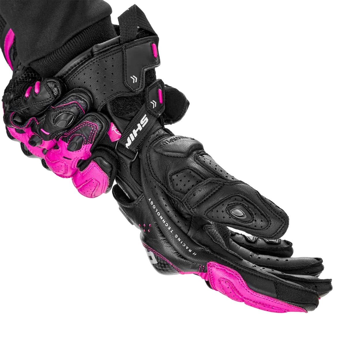 SHIMA RS-3 LADY MOTORCYCLE GLOVES BLACK PINK