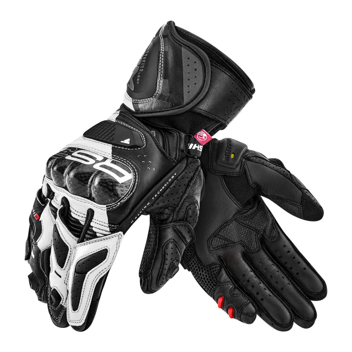 SHIMA RS-3 LADY MOTORCYCLE GLOVES BLACK WHITE