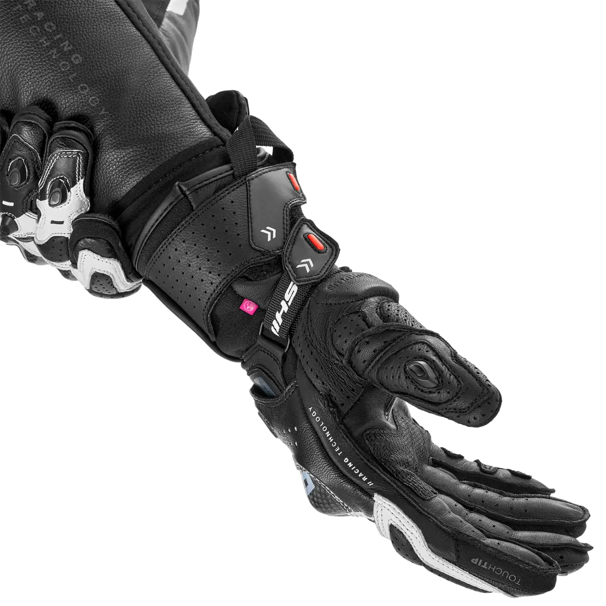 SHIMA RS-3 LADY MOTORCYCLE GLOVES BLACK WHITE