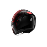 SHARK Rs Jet Stride Negro Rojo Antracita Casco