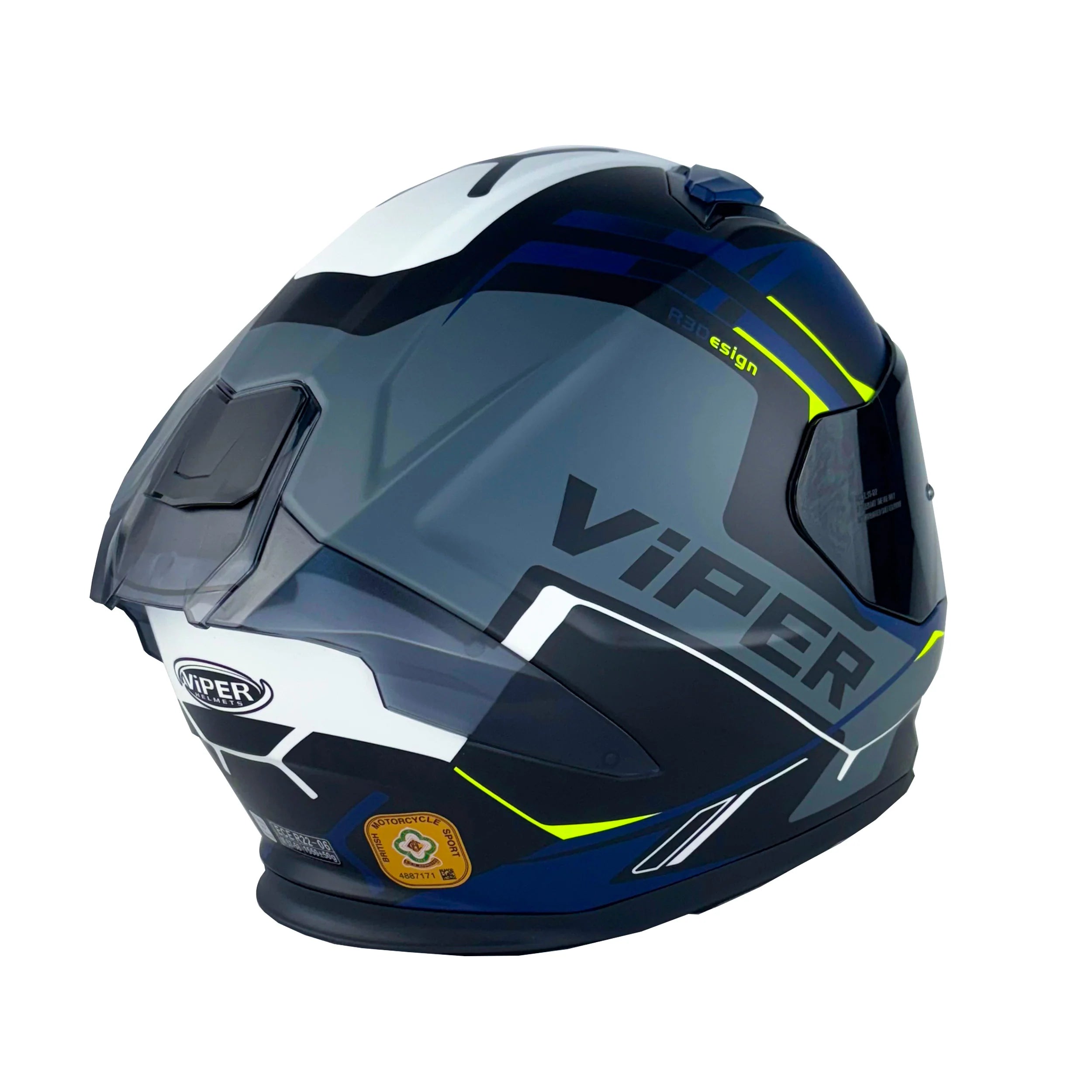Viper RSV255 DV Premium Motorcycle Full Face Helmet