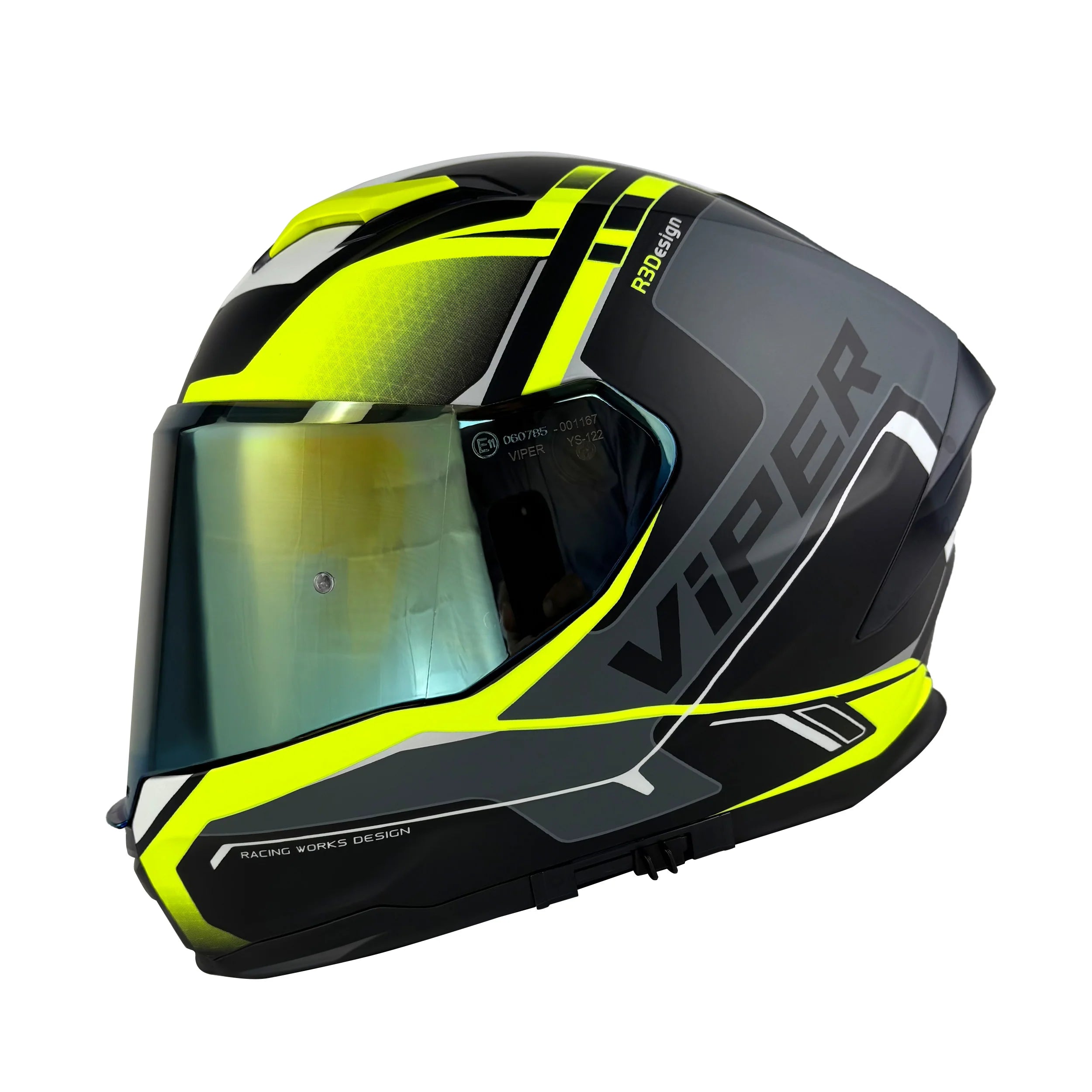Viper RSV255 DV Premium Motorcycle Full Face Helmet