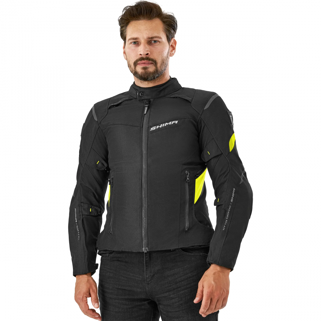 SHIMA RUSH 2.0 MEN MOTORCYCLE JACKET FLUO