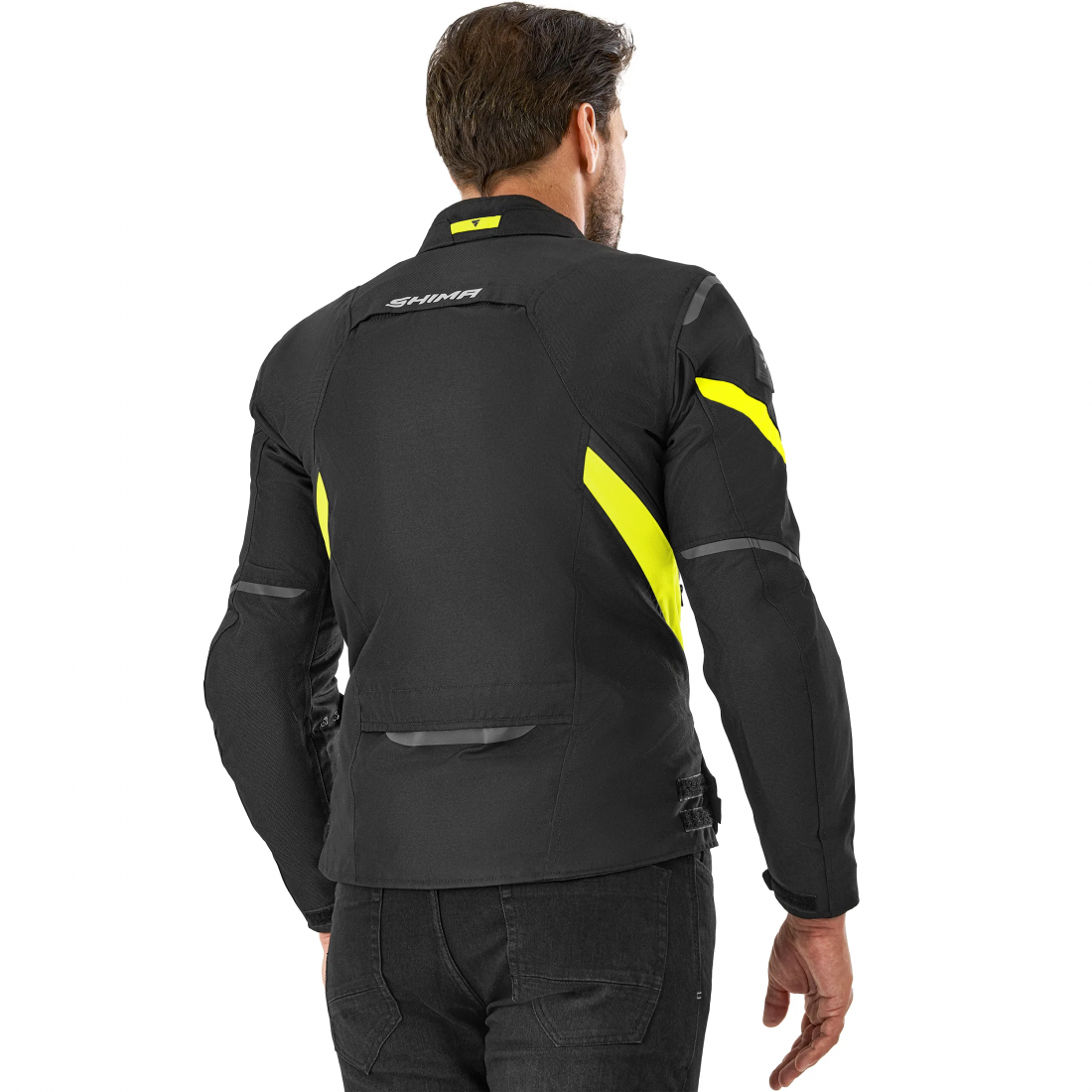 SHIMA RUSH 2.0 MEN MOTORCYCLE JACKET FLUO