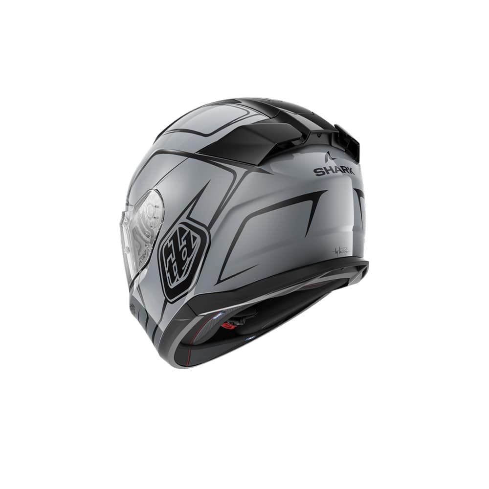 SHARK CASCOS D-SKWAL 3 DRONE PLATA NEGRO PLATA