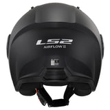 LS2 OF616 AIRFLOW II MOTORCYCLE OPEN FACE HELMET GLOSS MATT BLACK