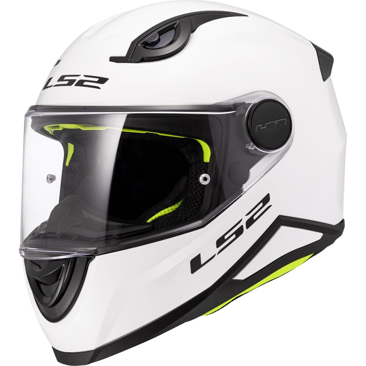 LS2 FF812 Kids Full Face Motorcycle Helmet Solid white 