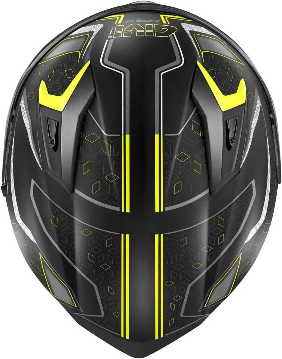 GIVI 50.8 MYSTICAL MOTORCYCLE FULL FACE HELMET MT/BLACK-YELLOW/TITANIUM