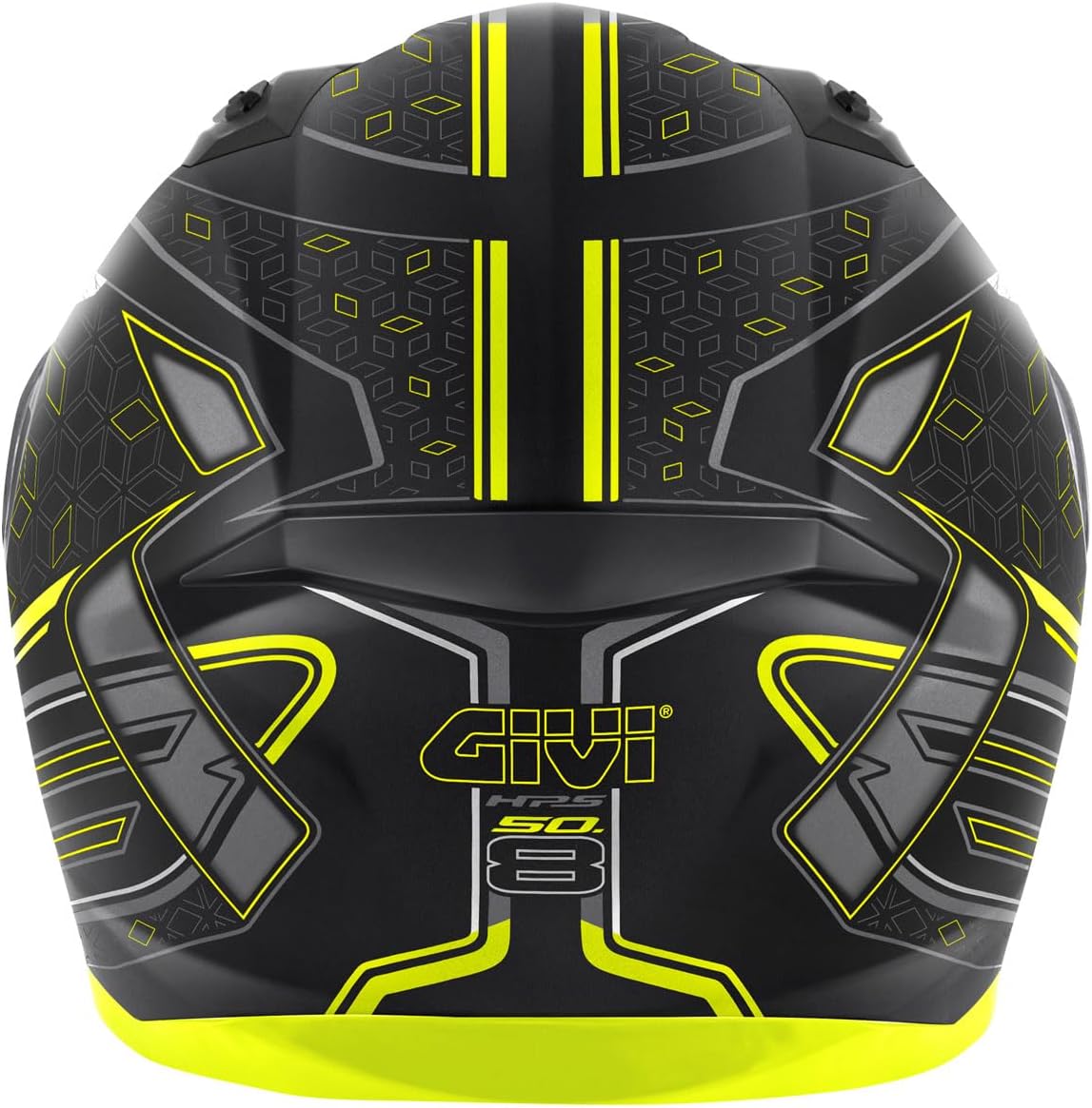GIVI 50.8 MYSTICAL MOTORCYCLE FULL FACE HELMET MT/BLACK-YELLOW/TITANIUM