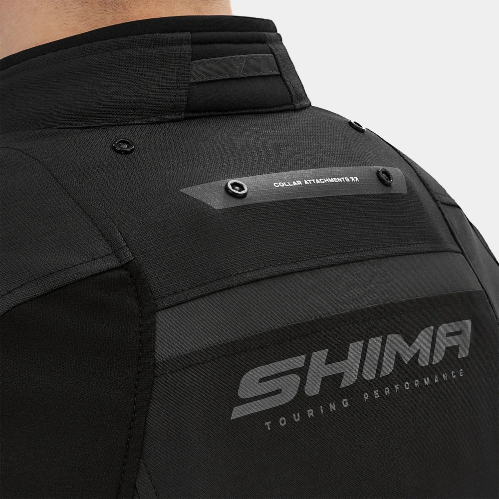 SHIMA DUNE MOTORCYCLE TEXTILE JACKET BLACK