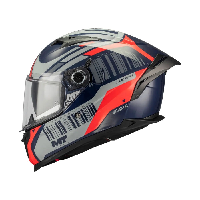 MT Braker SV Cockpit Sports Touring Motorcycle Full Face Helmet