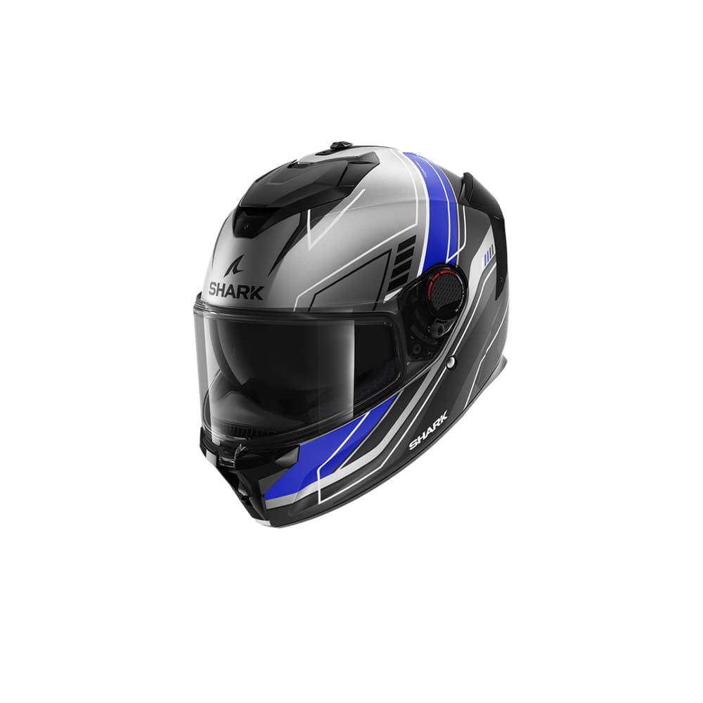 Shark Spartan GT Pro Anthracite Sport Full-Face Motorcycle Helmet Blue/Black