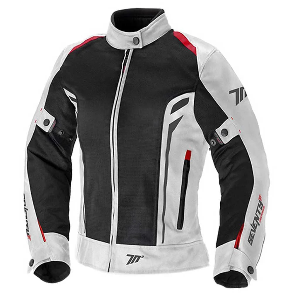 SEVENTY SD-JT36 Women Motorcycle Textile Jacket Ice Red