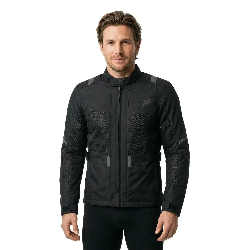 SEVENTY SD-JT83 Men's Winter Motorcycle Touring Jacket Black