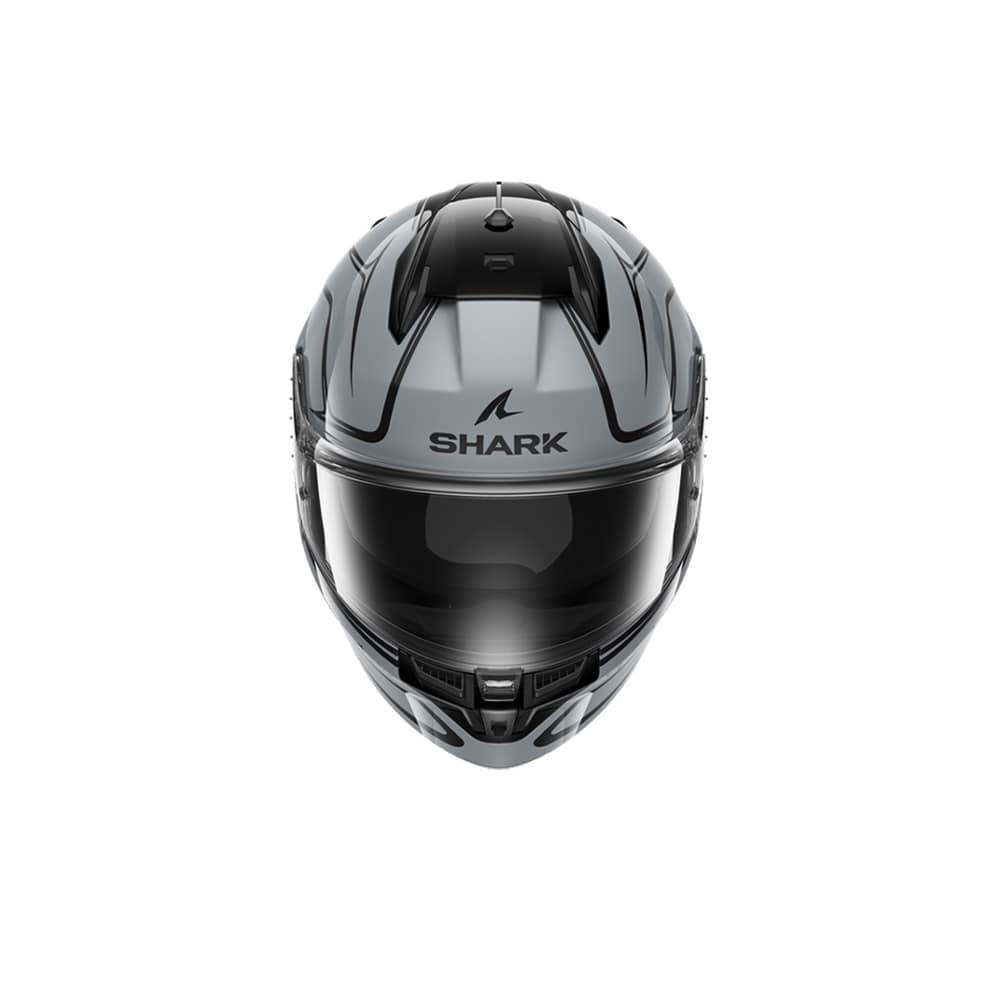 SHARK CASCOS D-SKWAL 3 DRONE PLATA NEGRO PLATA