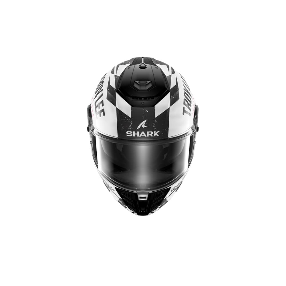 SHARK SPARTAN RS RACESHOP INTEGRAL CASCO Blanco Negro Rojo