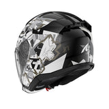 SHARK SKWAL JET PRANZ MOTORCYCLE HELMET BLACK WHITE GOLD