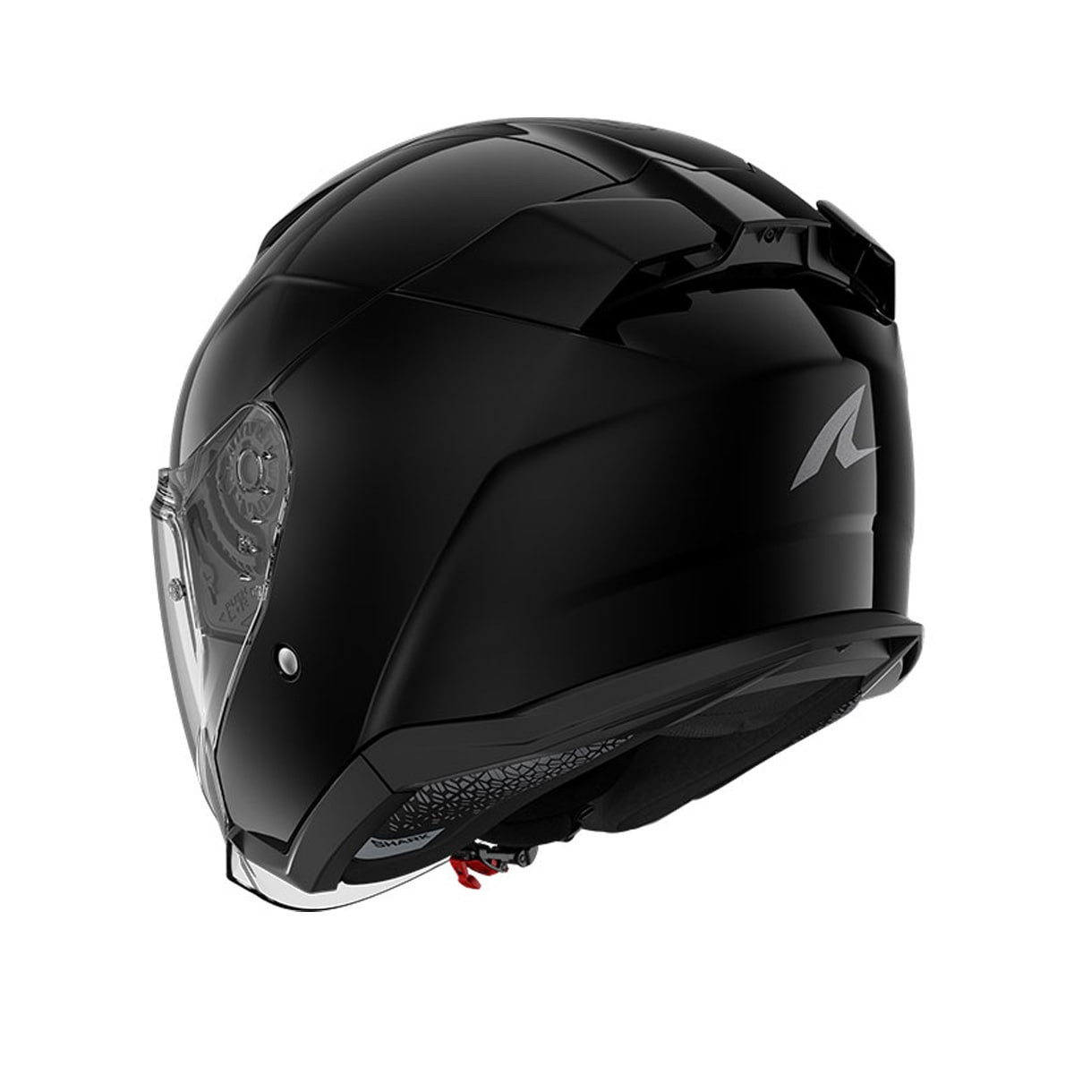 SHARK SKWAL JET BLANK MOTORCYCLE OPEN FACE HELMET BLACK