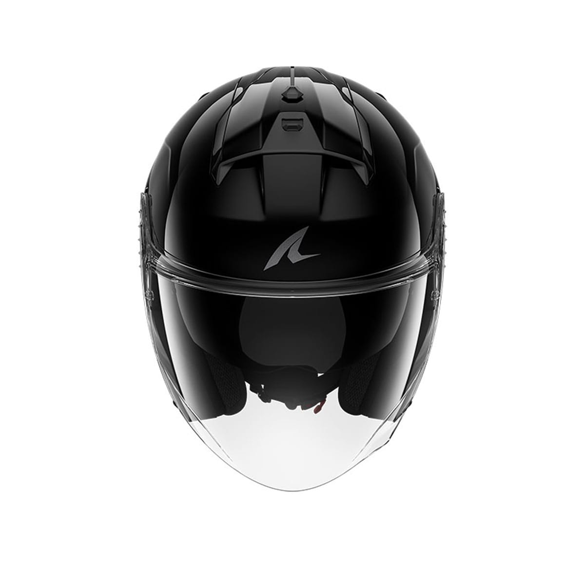 SHARK SKWAL JET BLANK MOTORCYCLE OPEN FACE HELMET BLACK
