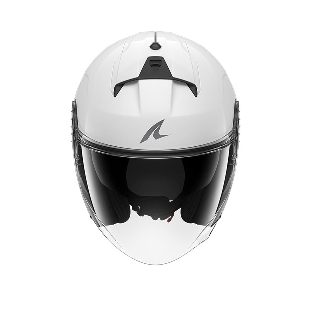 SHARK SKWAL JET BLANK MOTORCYCLE OPEN FACE HELMET GLOSS WHITE
