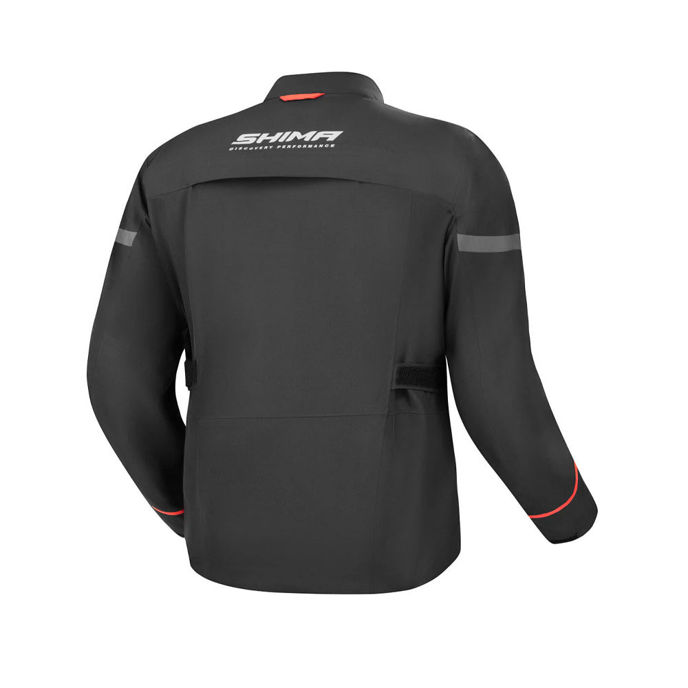 SHIMA ALPHA MEN'S MOTORCYCLE TOURING JACKET BLACK