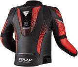 shima str 2.0 black/red leather motorcycle jacket