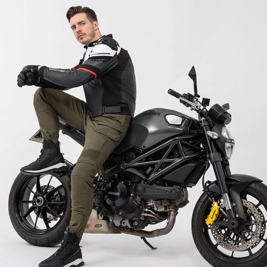 SHIMA BANDIT 2.0 MEN MOTORCYCLE LEATHER JACKET RED