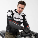 SHIMA BANDIT 2.0 MEN MOTORCYCLE LEATHER JACKET FLUO