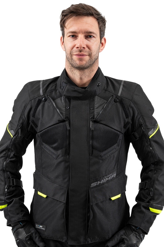 SHIMA RUNNER MEN MOTORCYCLE TEXTILE JACKET FLUO