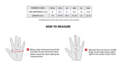 shua shot lady summer black and red gloves size chart