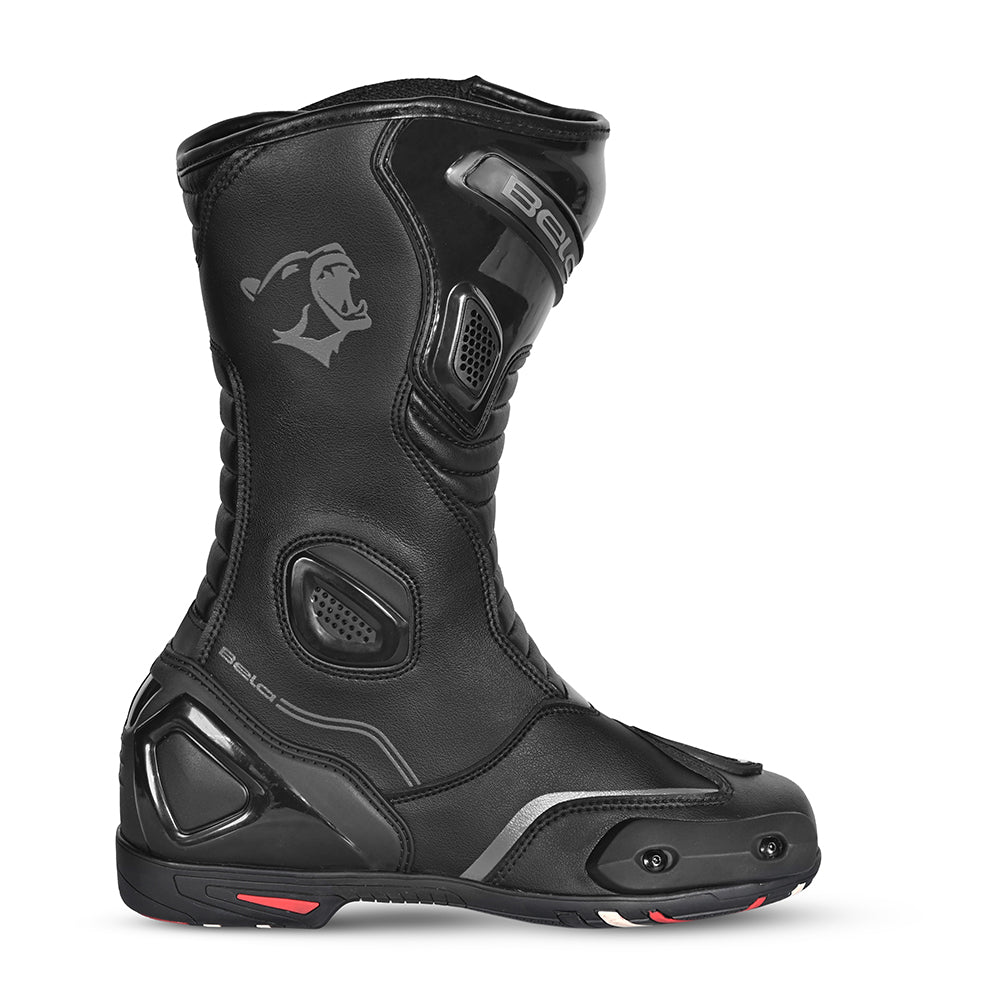 BELA Micro Strip Boots - Racing Boots - Black Grey 