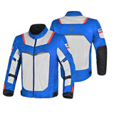 R Tech Spiral Mesh Motorcycle Summer Jacket Blue Black