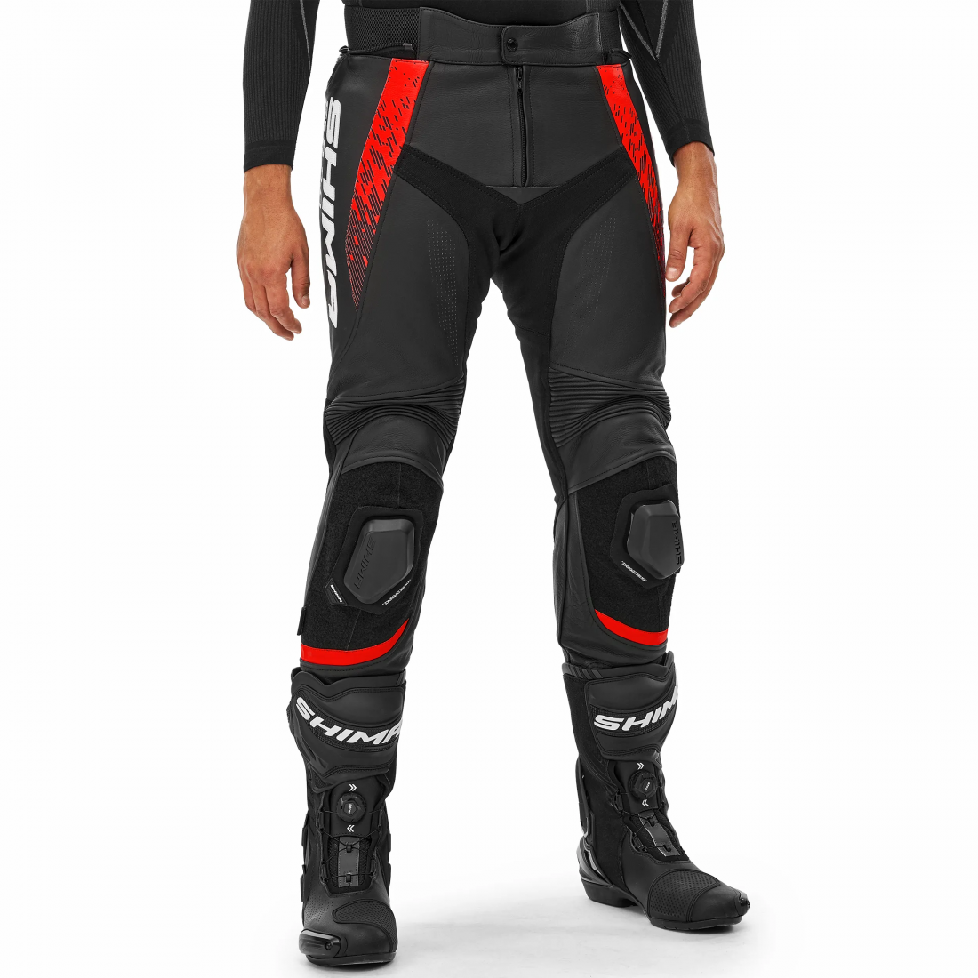 SHIMA STR 2.0 MOTORCYCLE  LEATHER PANT BRIGHT RED