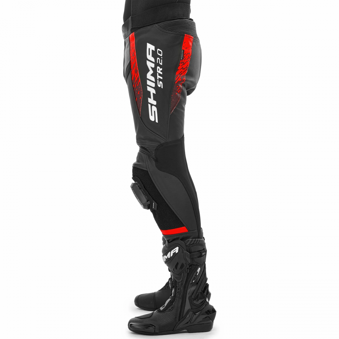 SHIMA STR 2.0 MOTORCYCLE  LEATHER PANT BRIGHT RED