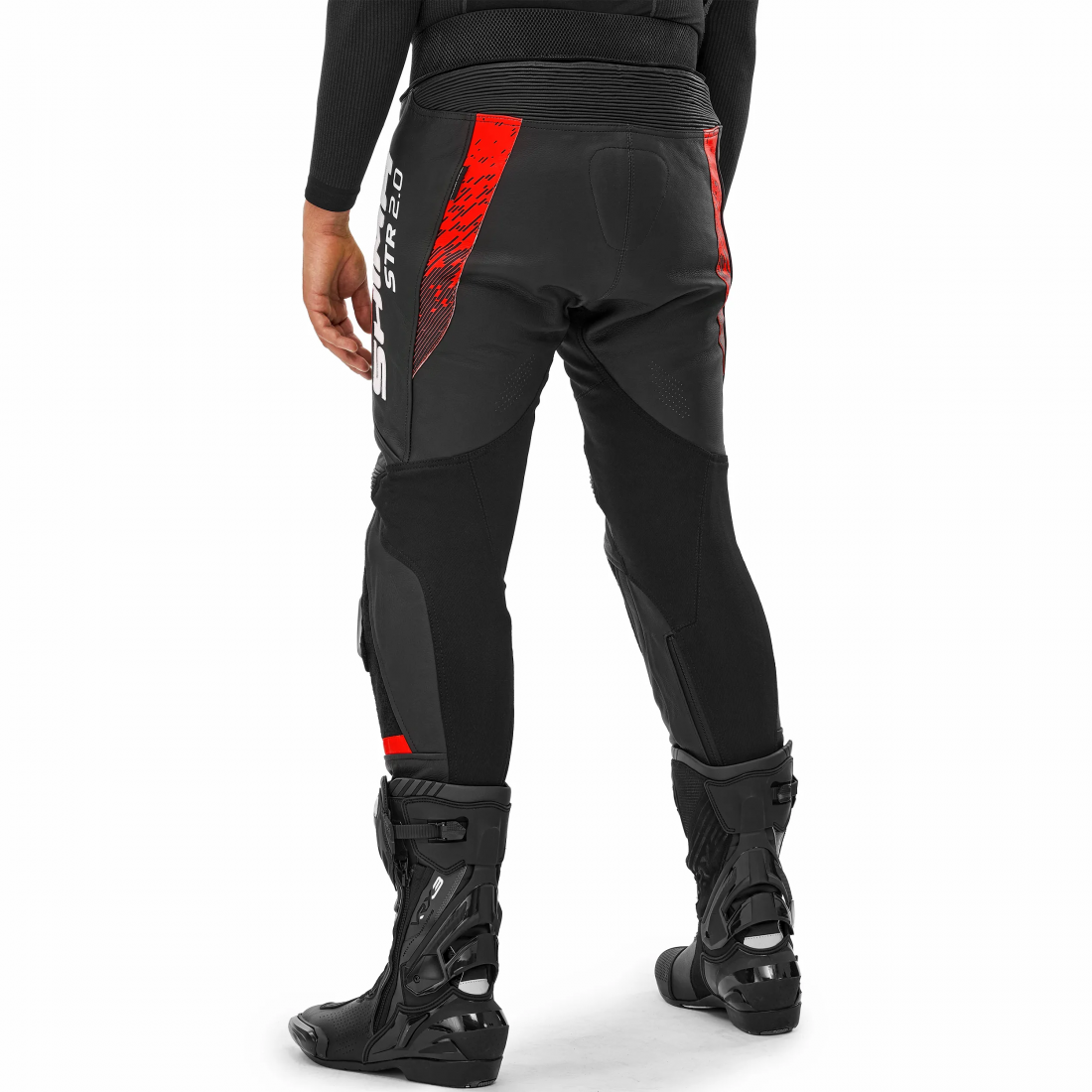 SHIMA STR 2.0 MOTORCYCLE  LEATHER PANT BRIGHT RED
