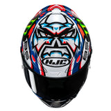 HJC RPHA 1 V2 Carbon Quartararo Le Mans 3 Racing Full Face Helmet White Red Blue