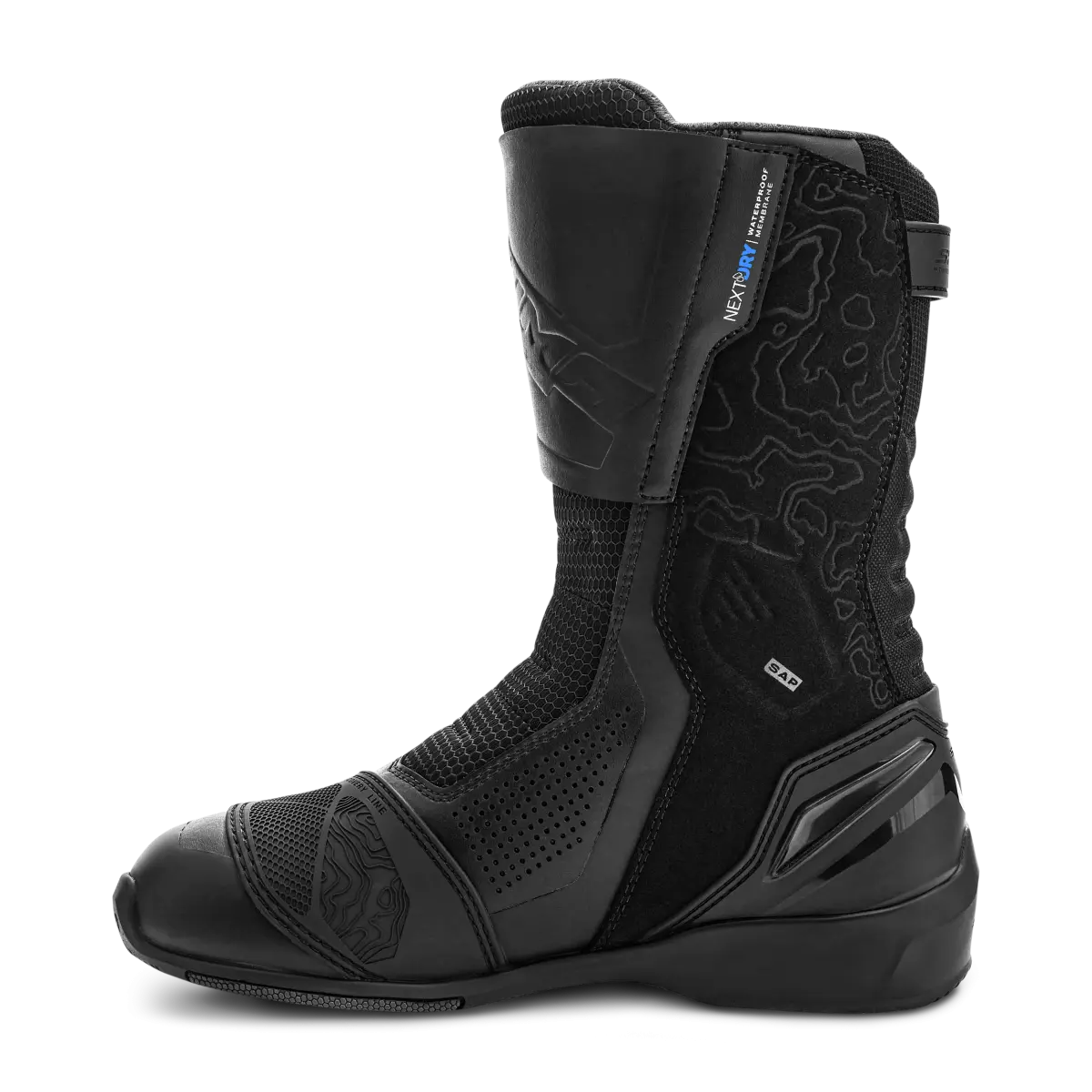 SHIMA TENEX IMPERMEABLE HOMBRE DE DE TURISMO MOTO BOTAS NEGRO 
