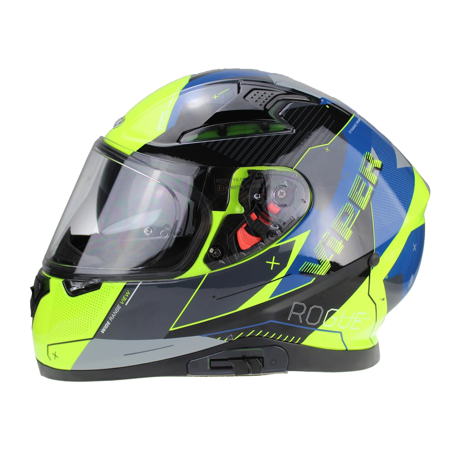 Viper RSV95 Rogue Shiny Full Face Motorcycle Helmet