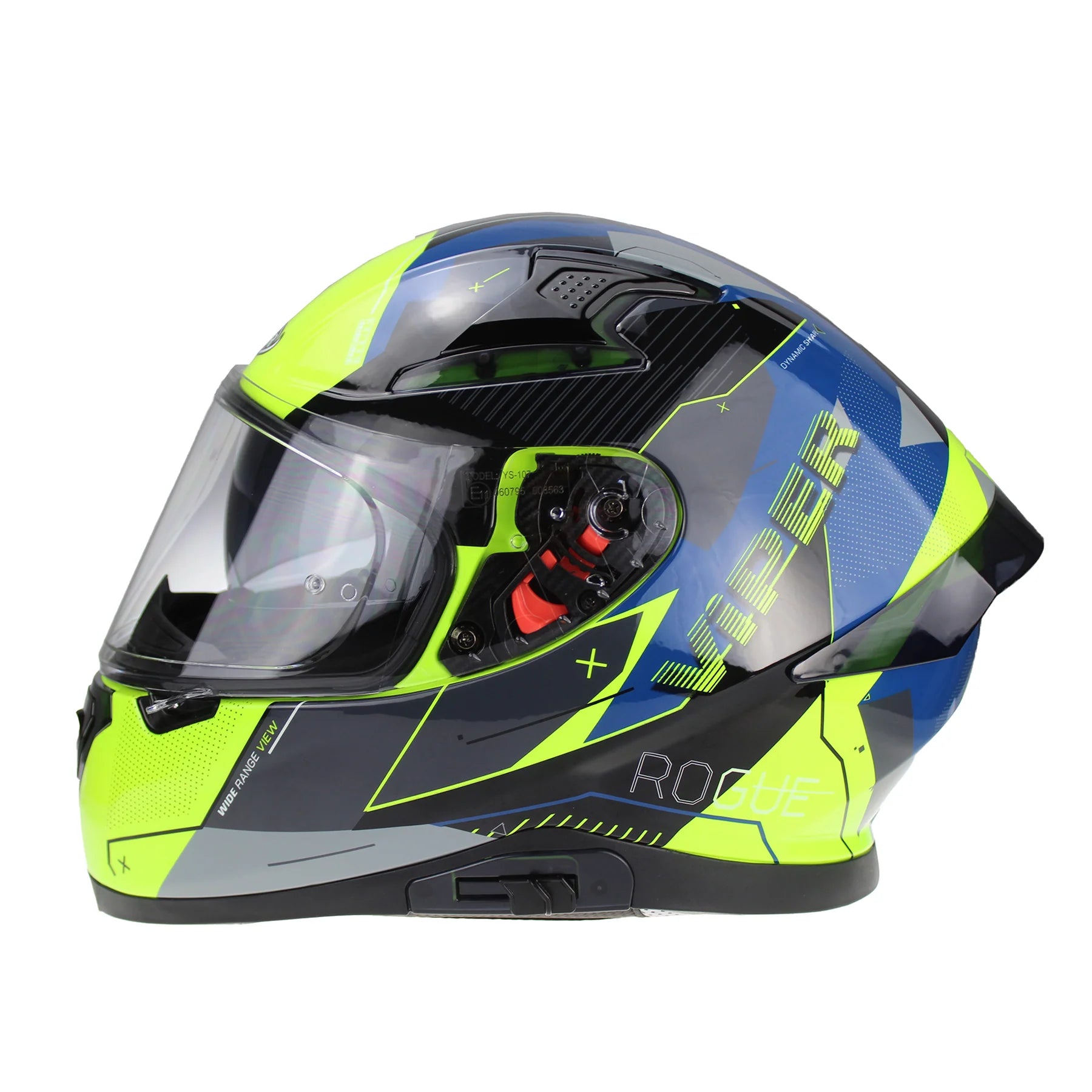 Viper RSV95 Rogue Shiny Full Face Motorcycle Helmet