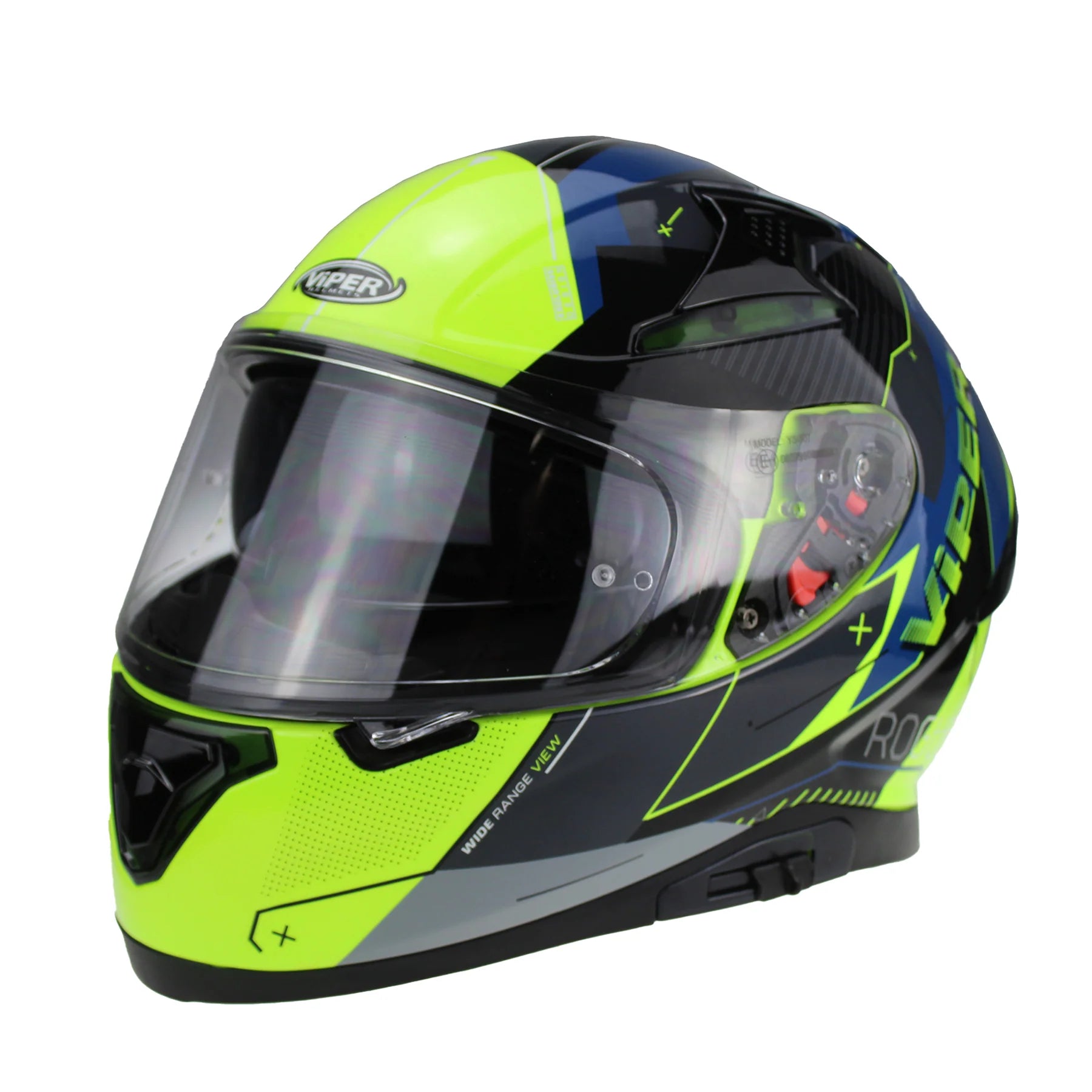 Viper RSV95 Rogue Shiny Full Face Motorcycle Helmet