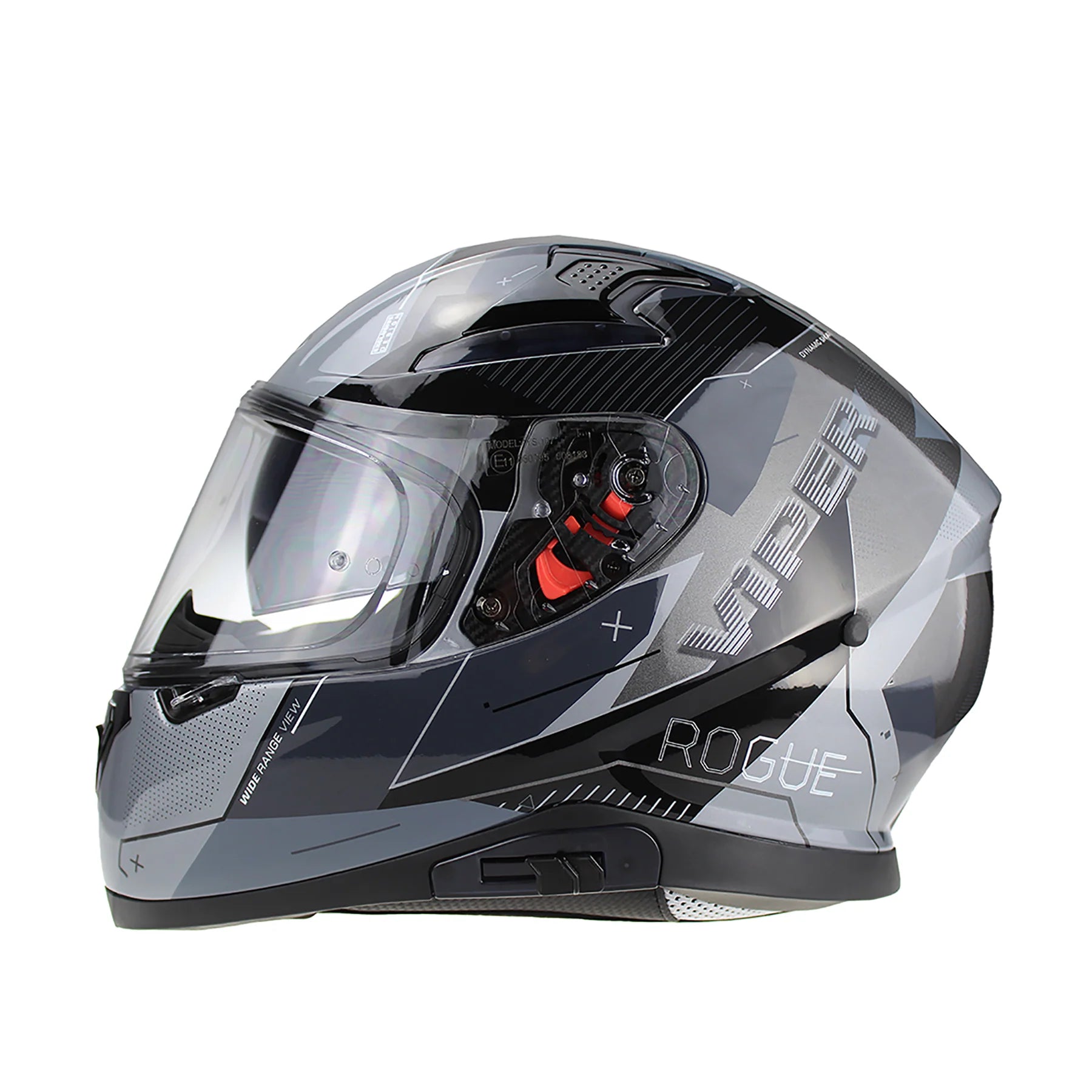 Viper RSV95 Rogue Shiny Full Face Motorcycle Helmet