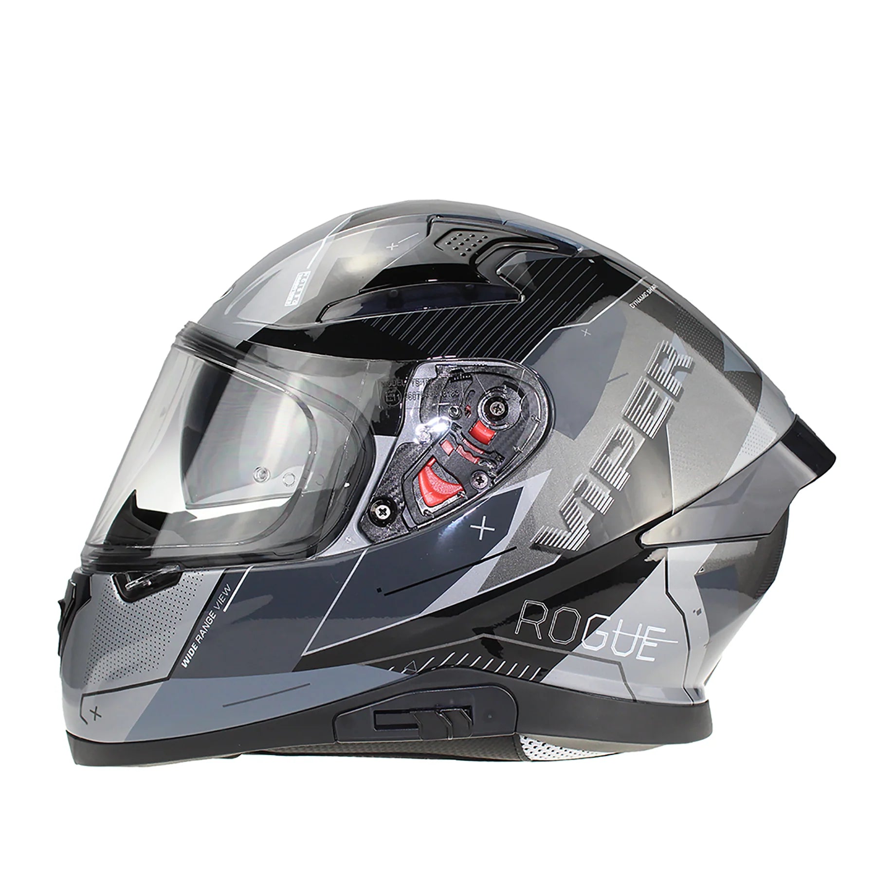 Viper RSV95 Rogue Shiny Full Face Motorcycle Helmet
