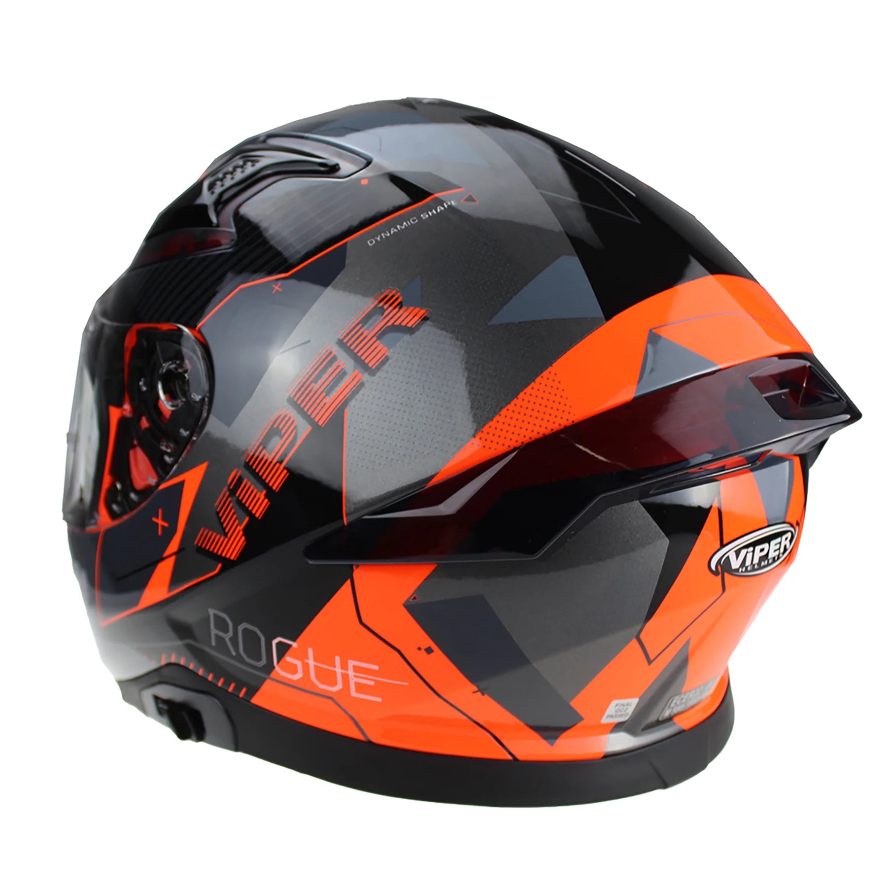 Viper RSV95 Rogue Shiny Full Face Motorcycle Helmet