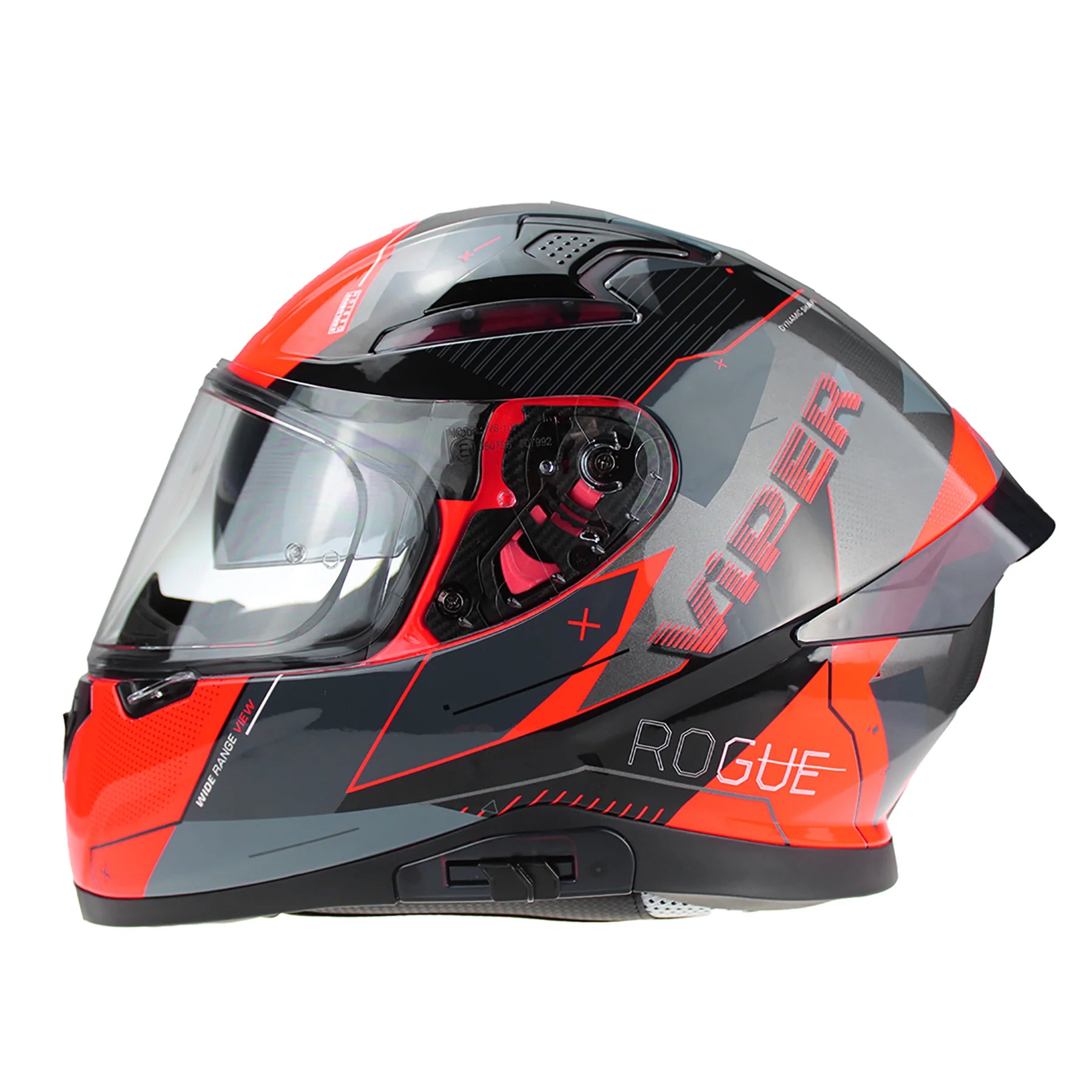 Viper RSV95 Rogue Shiny Full Face Motorcycle Helmet