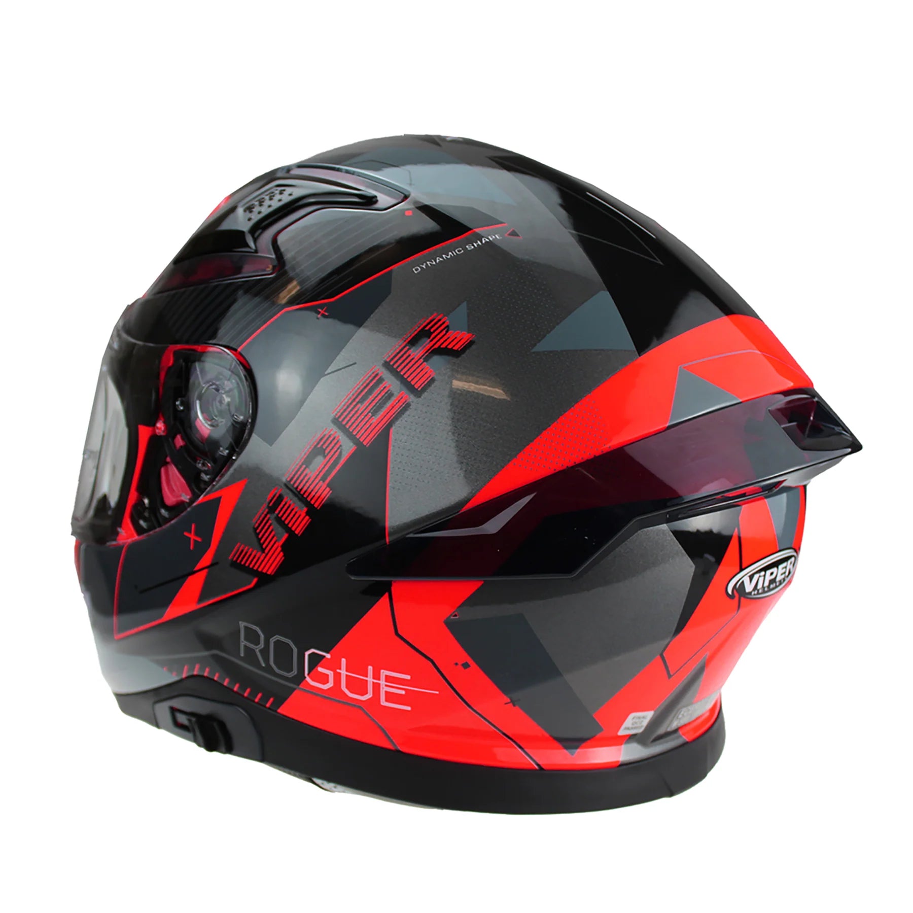 Viper RSV95 Rogue Shiny Full Face Motorcycle Helmet