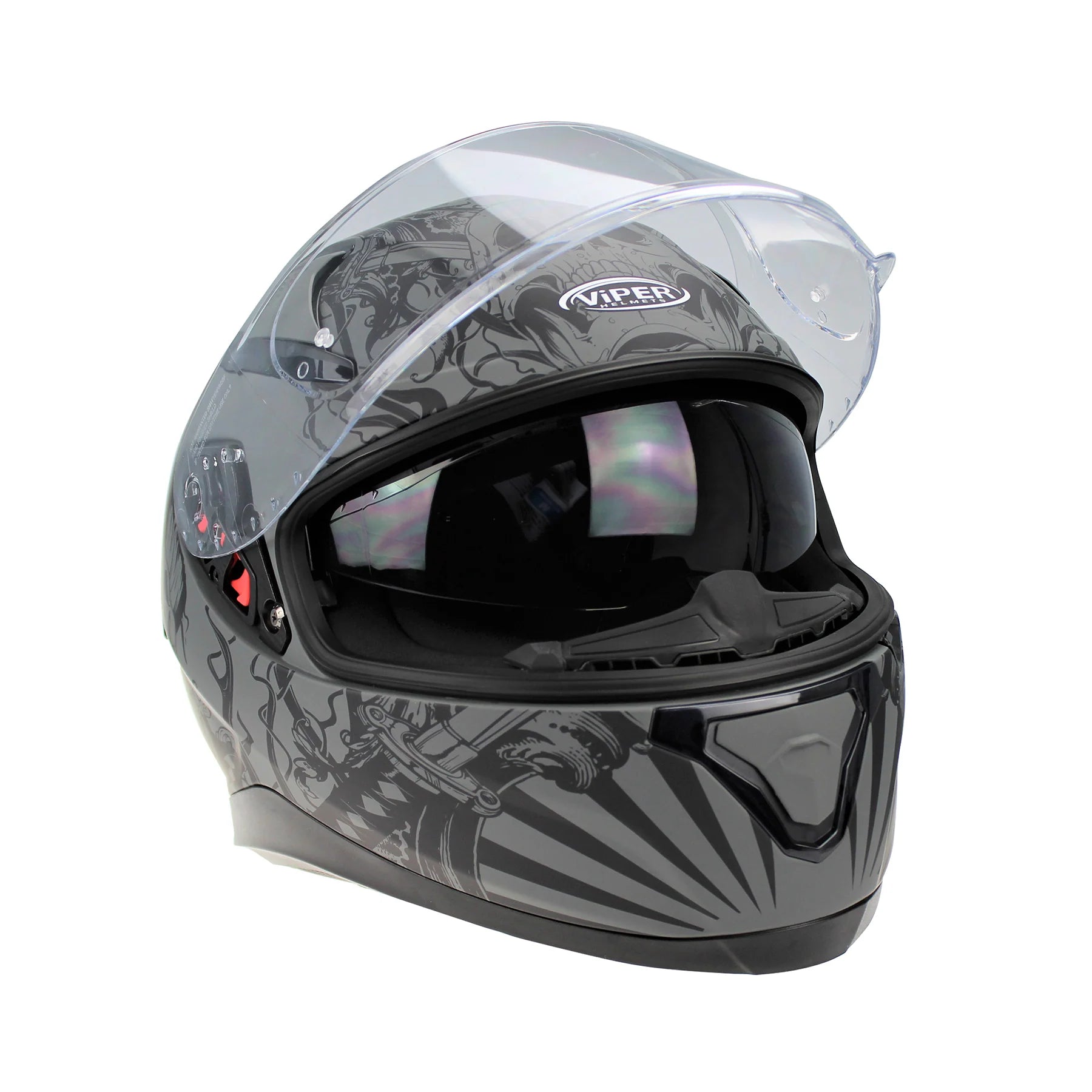 Viper RSV95 Rogue Shiny Full Face Motorcycle Helmet