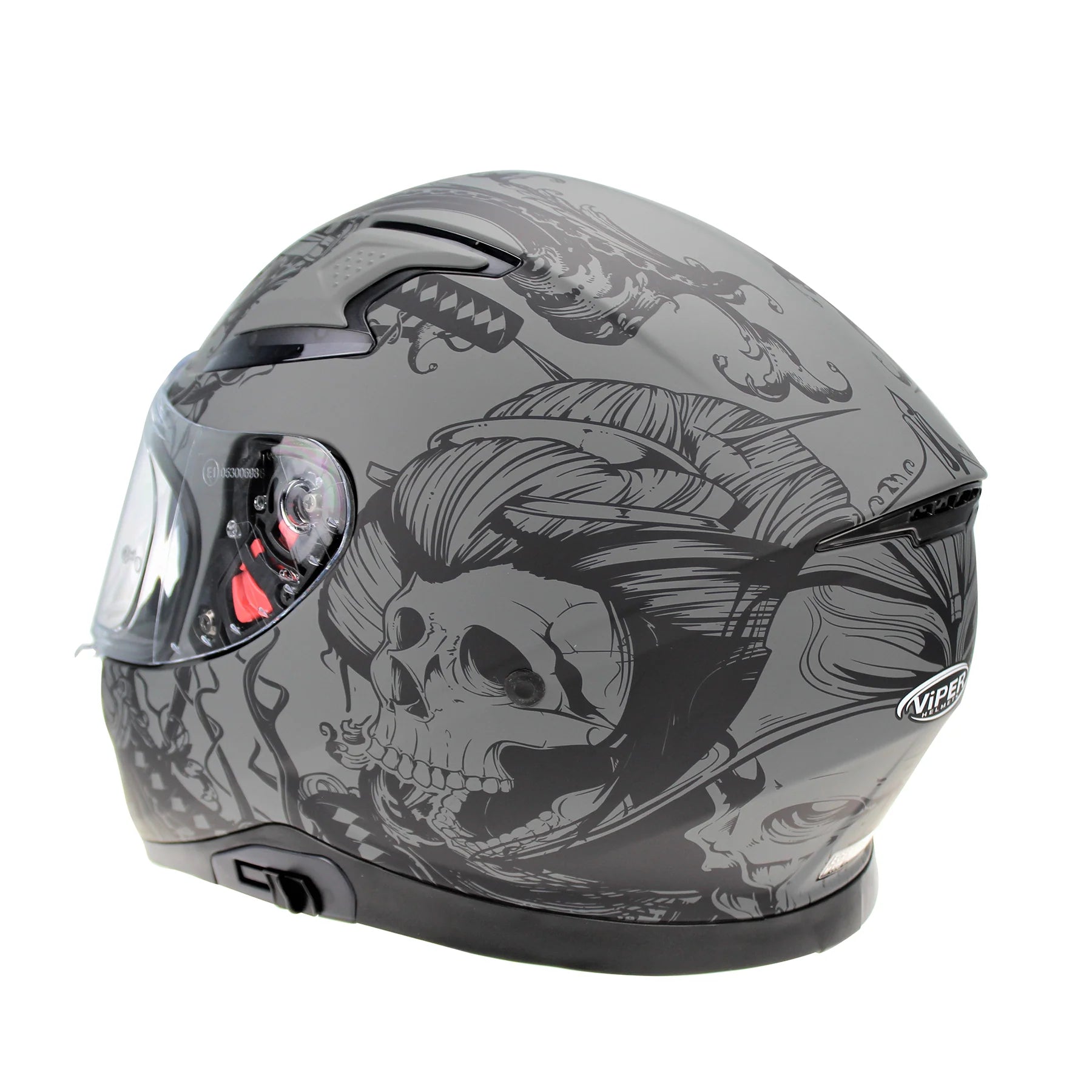 Viper RSV95 Rogue Shiny Full Face Motorcycle Helmet