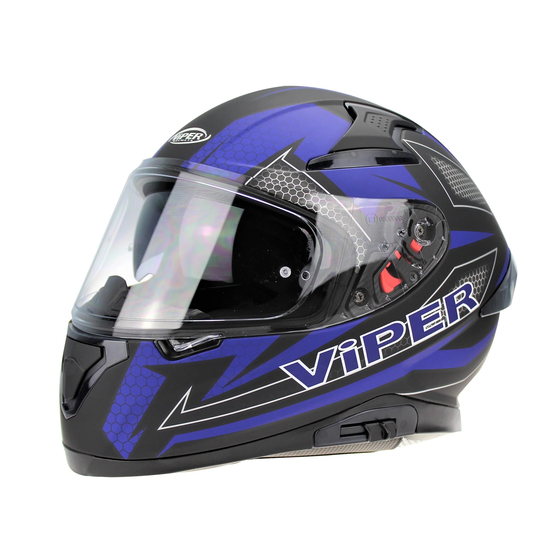 Viper RSV95 Rogue Shiny Full Face Motorcycle Helmet