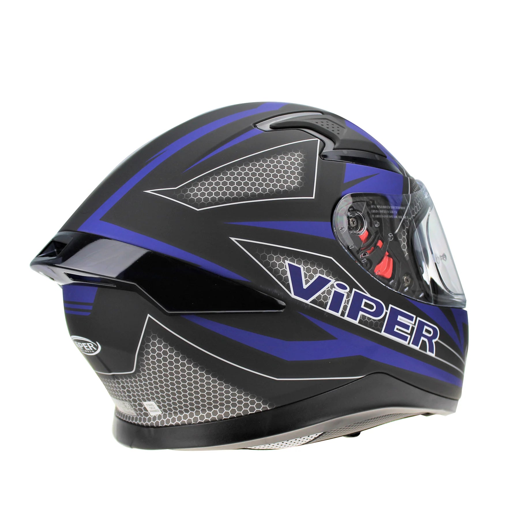 Viper RSV95 Rogue Shiny Full Face Motorcycle Helmet