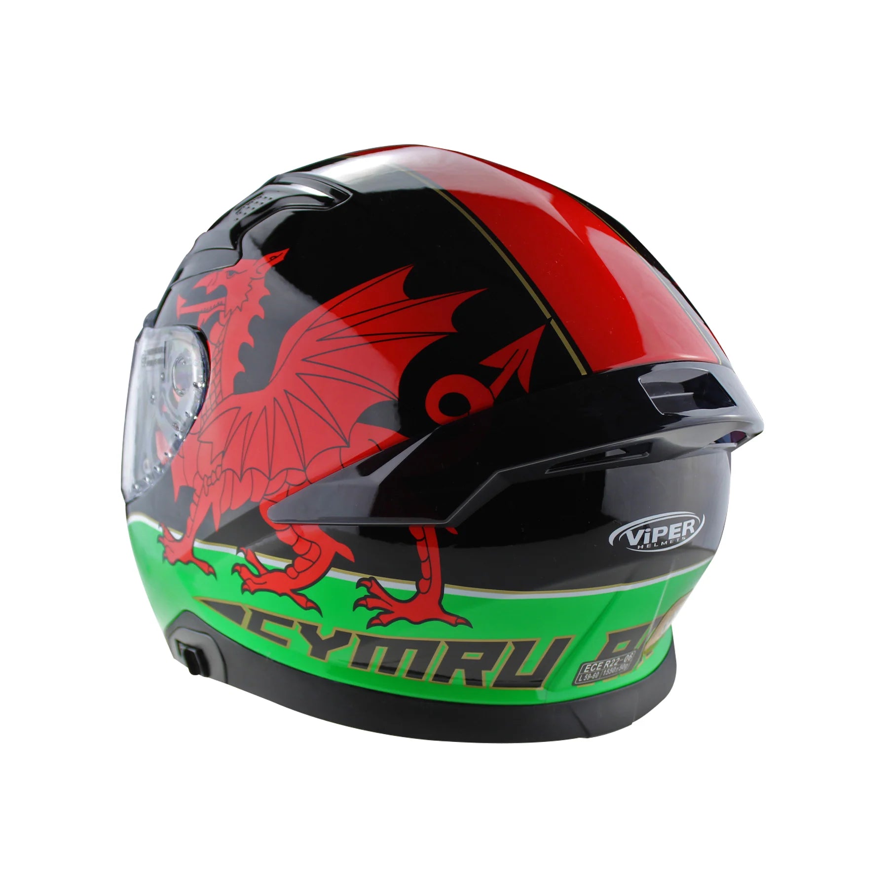 Viper RSV95 Rogue Shiny Full Face Motorcycle Helmet